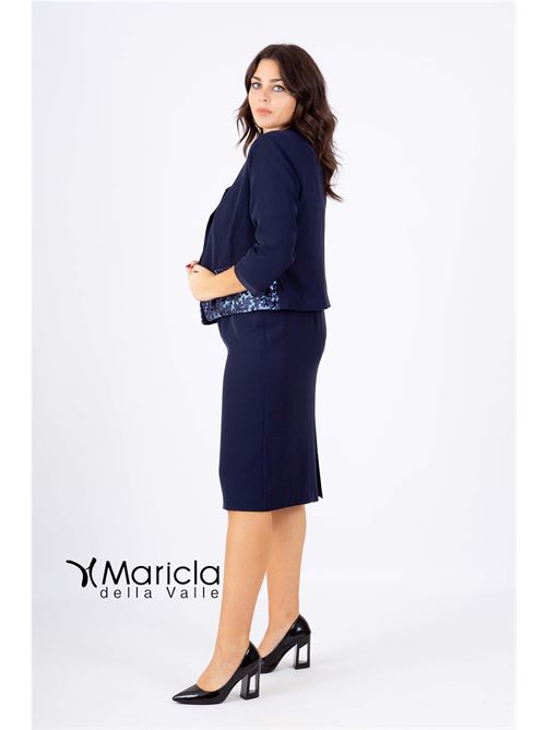 tubino ric.+bolero PAOLA FORTI | PF4110BLU